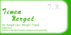 timea mergel business card